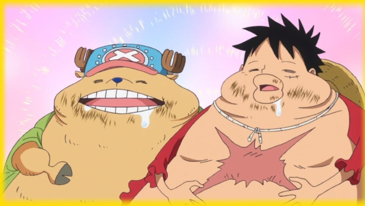 Luffy qui a tout simplement trop mangé