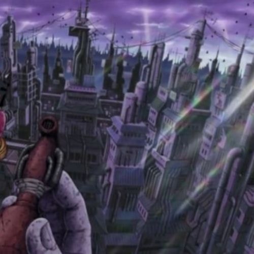 Village caché par la Pluie