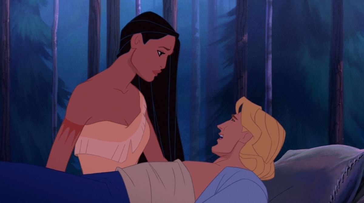 Pocahontas et John Smith