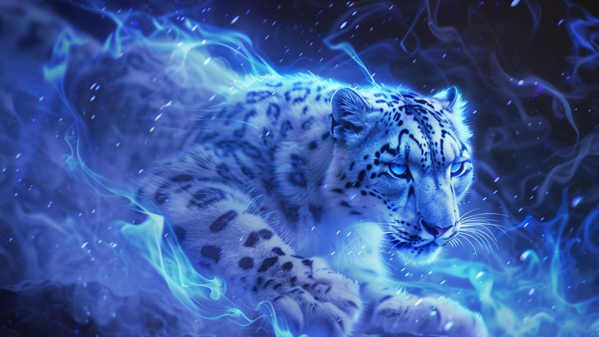 Une panthère des neiges