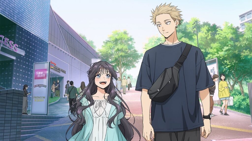 Rintaro et Kaoruko lors d'un date dans The Fragrant Flower Blooms with Dignity